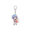 55MM Anime Puella Magi Madok Keychain Kaname Madoka/Akemi Homura/Miki Sayaka Key Chain Acrylic Model Plate Christmas Gifts