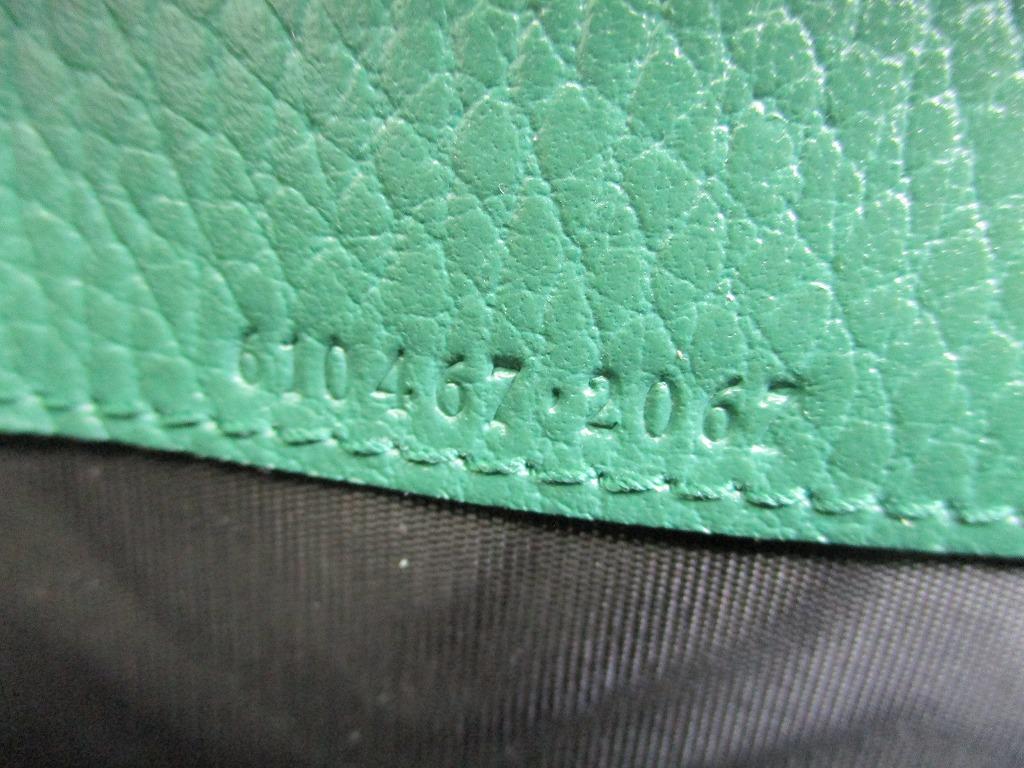 Authentic GUCCI Interlocking G Black Leather Long Flap Wallet #b141  Open box