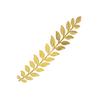 20 peças em formato de ramo de folha longa joias fazendo descobertas 120 mm prata/dourado