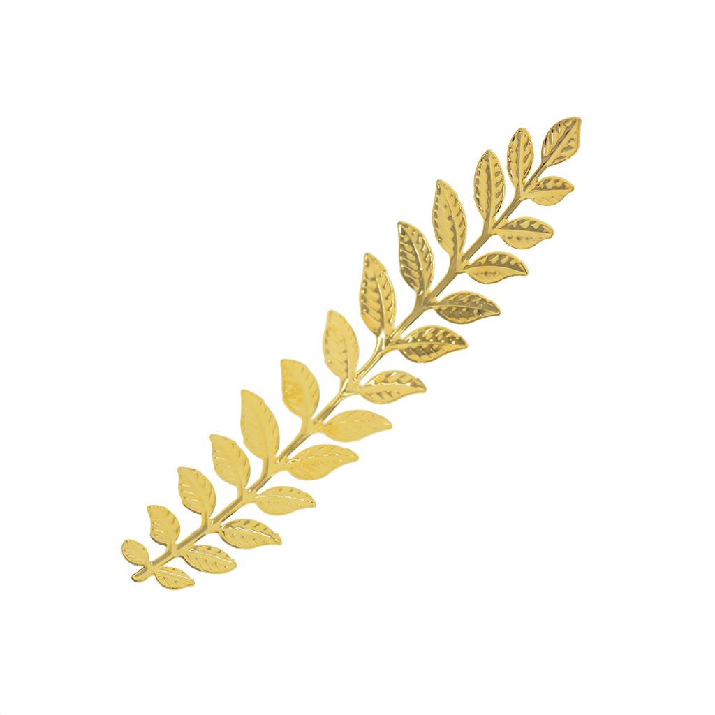 20 peças em formato de ramo de folha longa joias fazendo descobertas 120 mm prata/dourado