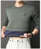 2025 Herren Fleece-gefüttertes lässiges Rundhals warmes Sweatshirt Langarm-T-Shirt Winterkollektion