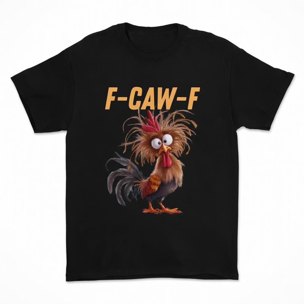Messy Hair Rooster Funny Sarcastic Humor Graphic T-Shirt XXXXL