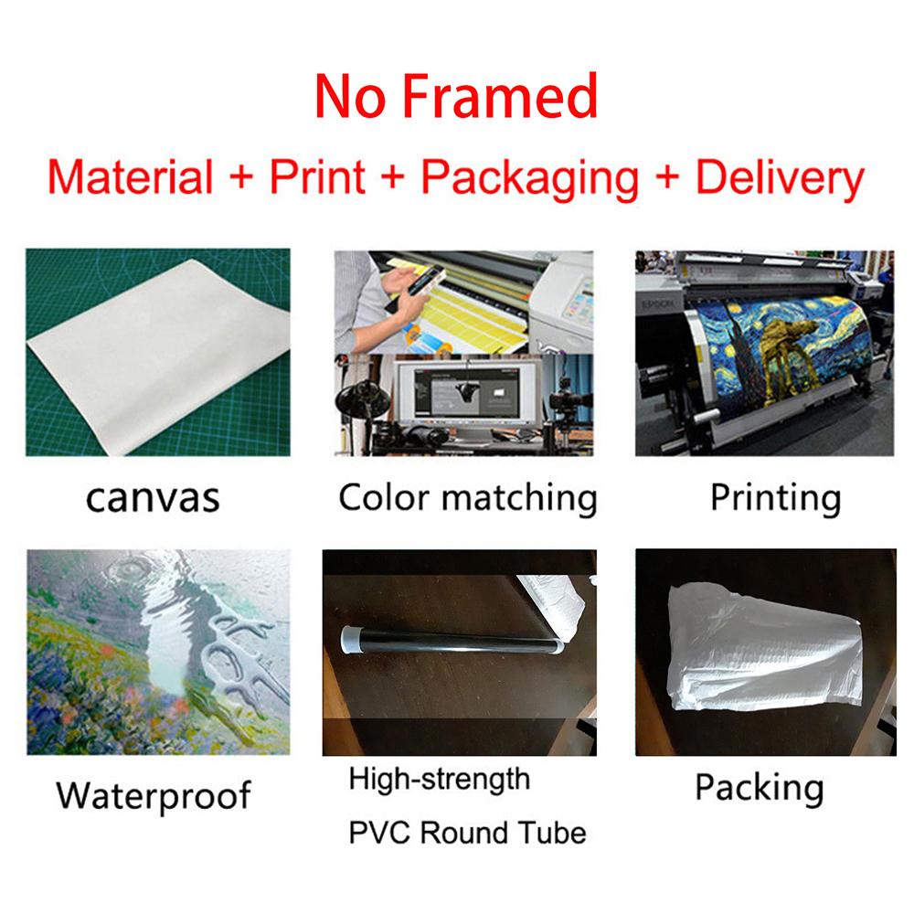 Navy Blue Golden Mountains Abstract Wall Art Canvas Painting Modern Nature Watercolor Artwork Prints Posters Living Room Decor