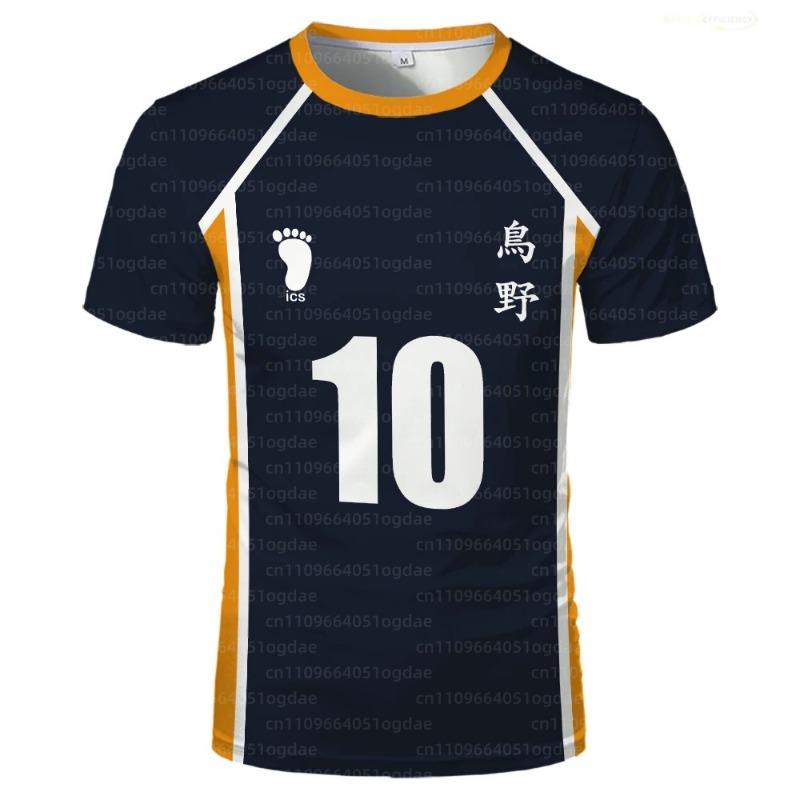 Anime Haikyuu Rollenspiel Trikot Karasuno Oberschule Volleyball Club Hinata Shoyo Kageyama Sportbekleidung Trikot Unisex Rundhals Oberteil