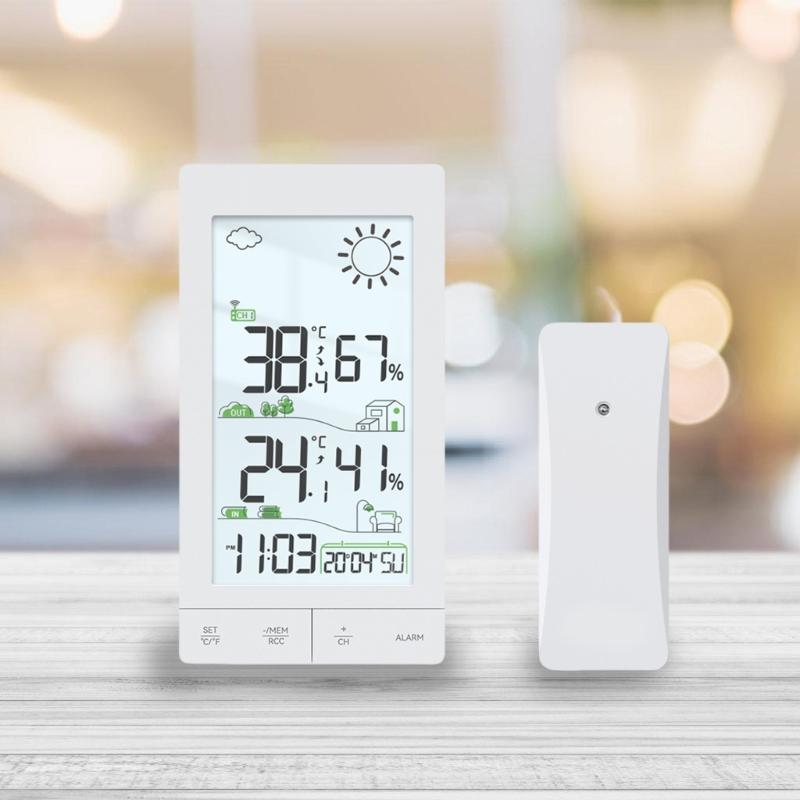 Upgrades Wireless Weather Stations with Easy To Read Touch Screens for Accurate Indoor Outdoor Temperature & Moisture  Data