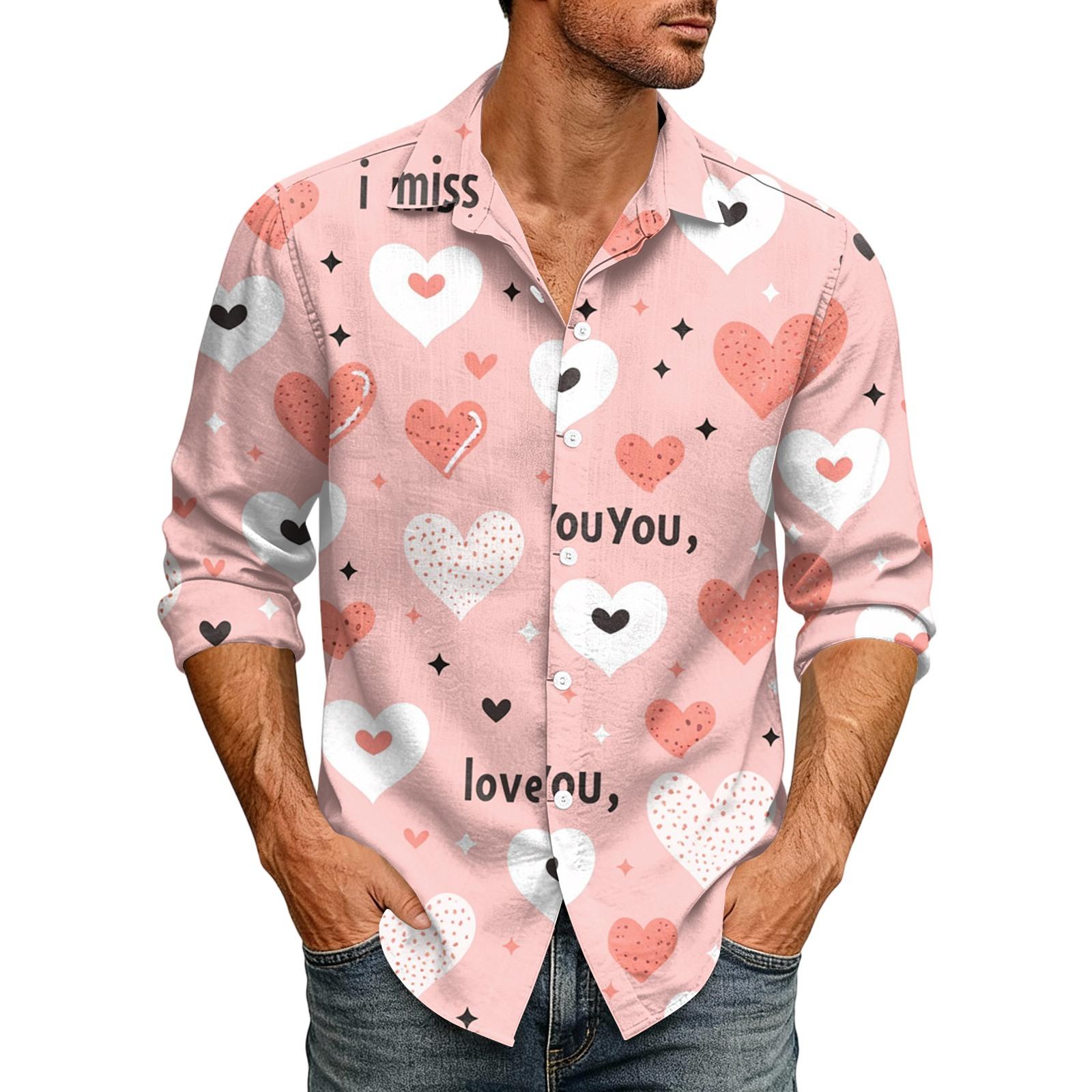 

Men s Casual Button,Down Long,Sleeve Shirt XXXXL