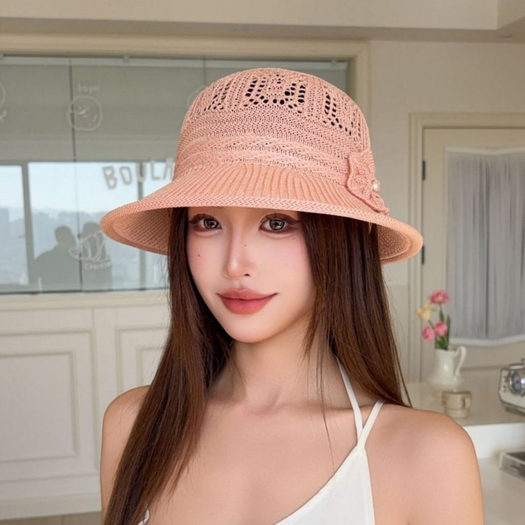 Summer Sun Hat For Women With Breathable Polyester And Hollow Pattern Perfect For Outdoor Travel