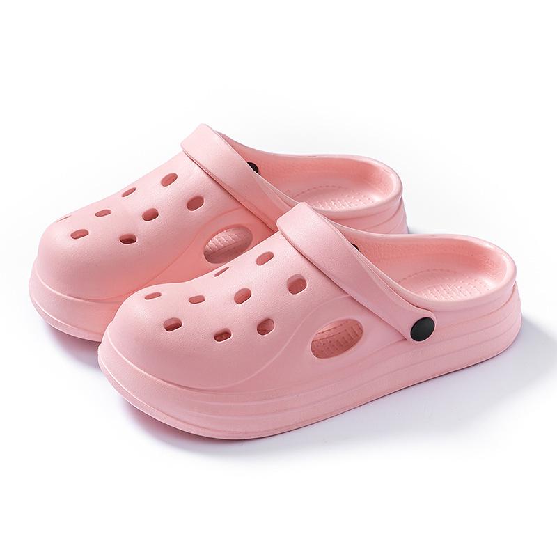 Nové dámské pantofle s uzavřenou špičkou s kresleným potiskem - Roztomilé a pohodlné letní boty pro vnitřní/venkovní nošení