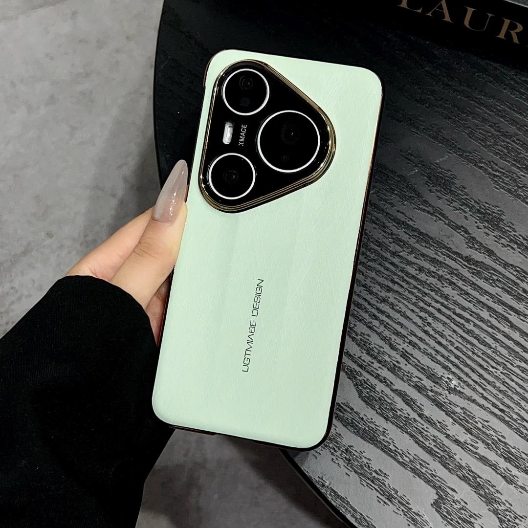 

For Huawei Pura 80 Pro Ultra Case Protective Shell Back Cover Fashion Leather Skin Silk Pattern Mobile Phone Cases Huawei Pura 80 Ultra