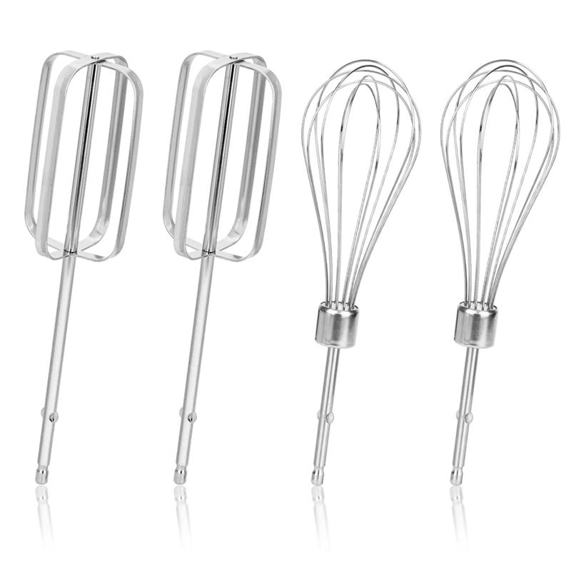 

Good-4Pcs Hand Mixer Beaters Attachments Set, 2 Styles Stainless Steel Handheld Mixer For Hamilton Beach Hand Mixer 62682RZ срібний