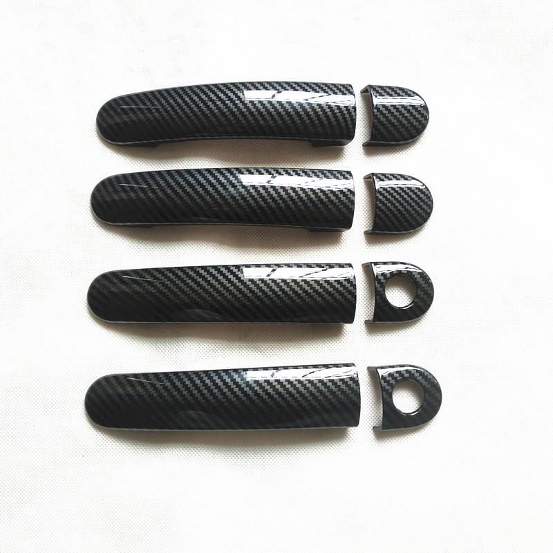 Suitable For Volkswagen VW Golf 5 MK5 V Rabbit 1K Accessories Door Handle Cover Trim Plastic Imitation Carbon