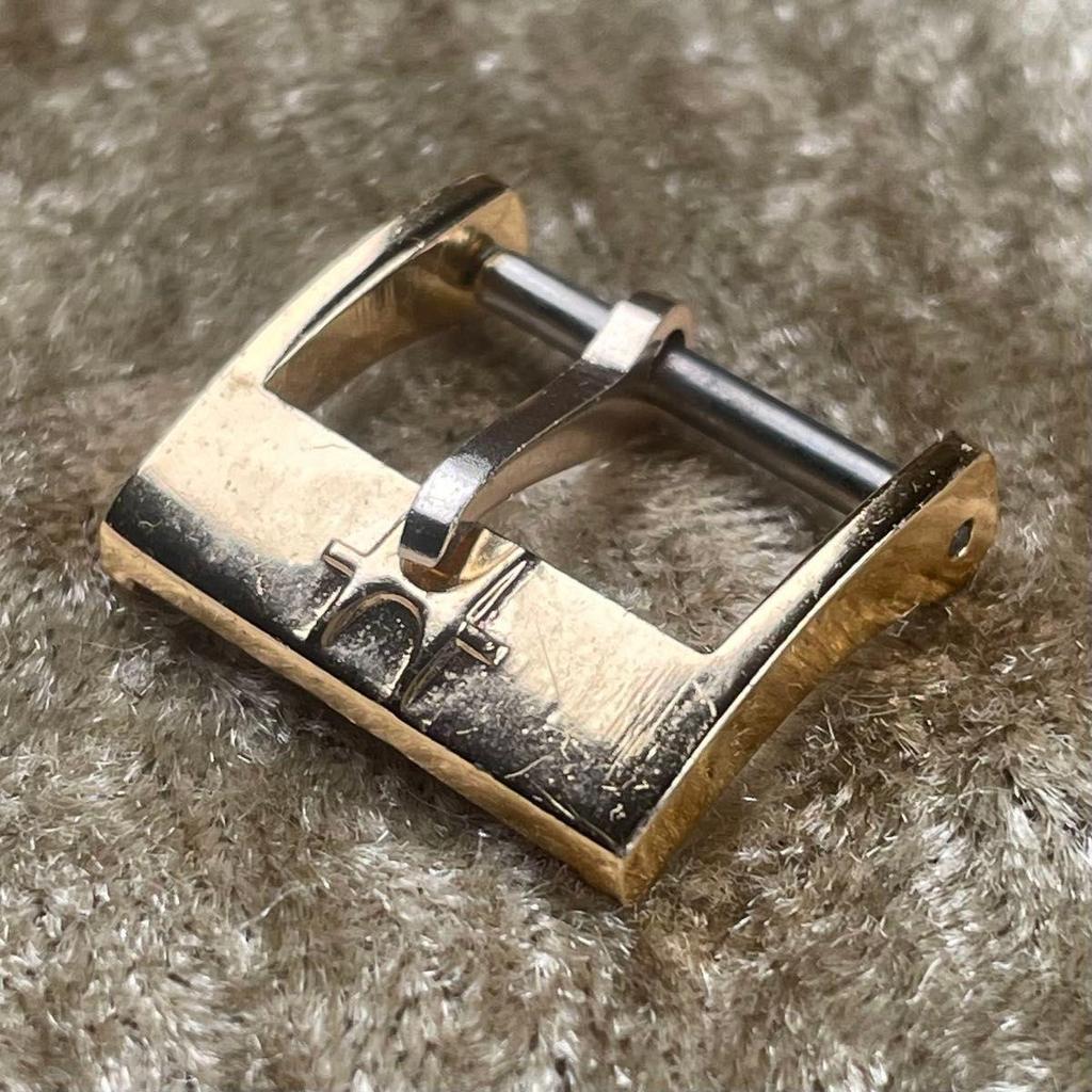 Used Vintage Hamilton 14mm Width 70s-80s Buckle Gold Buckle Buckle GOLD
