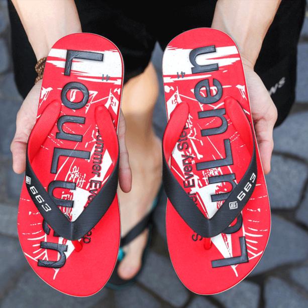 Summer Men's Flip-flops Outdoor Platform Men's Slippers Casual Flip-flops Wear Men's Style
