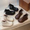 2024 Children Leather Shoes for Girl Autumn New Fashion Versatile Korean Style Soft Anti-slippery Side Zipper Casual Short Boots