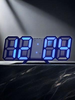 Modern Fashion Large Led Digital Wall Clock 8 Inches 3d Led Desk Clock Alarm Clock Honm Decor Kitchen Living Room Study