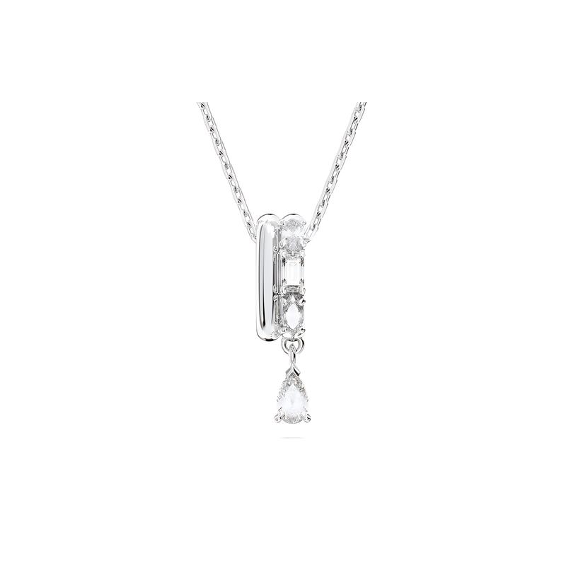 Swarovski Imber Double Ring Design Ring Inlaid with Crystal Gold Plated Necklace Women s Silver 5671819