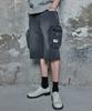 CITYBREEZE Cargo Bermuda Denim Pants_Black