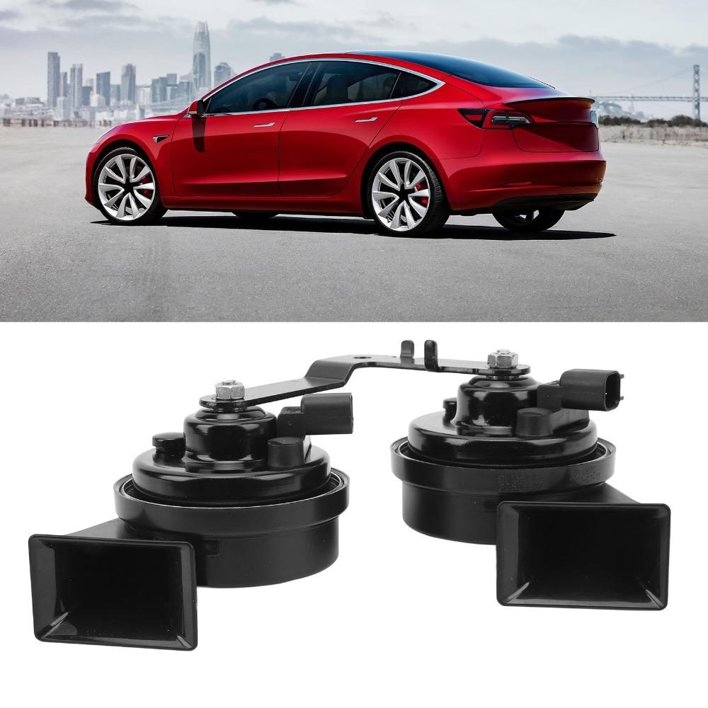 Ein Paar 1109660 00 B Zweiklang Schneckenhorn Autohupe für Tesla MODEL 3 2017-2022 Autoteil