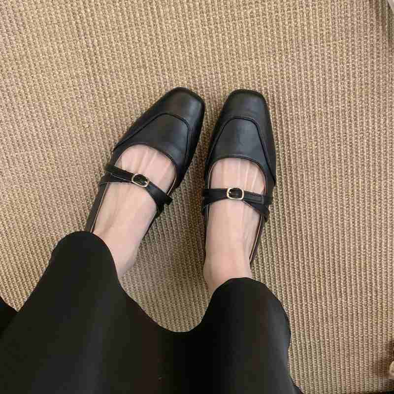 Fashion Bailamos 2025 Women Flats Fashion Round Toe Slip On Ladies Elegant Mary Jane Shoes Soft Flat Heel Outdoor Dress Ballerin Shoes M
