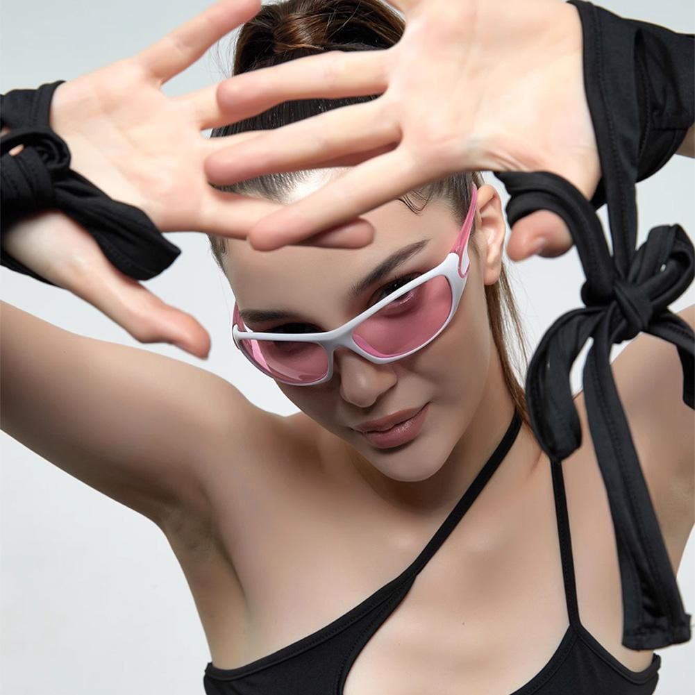 Y2K Colorful Retro Sunglasses Outdoor UV Protection Riding Mountaineering Windproof Dustproof Goggles