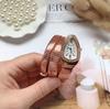 Trendy Snake-Shaped Quartz Bangle Watch for Women – Creative Bracelet Style