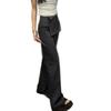 Spring Summer Women's Irregular Micro-Flare Wide-Leg Low-Waist Casual Pants