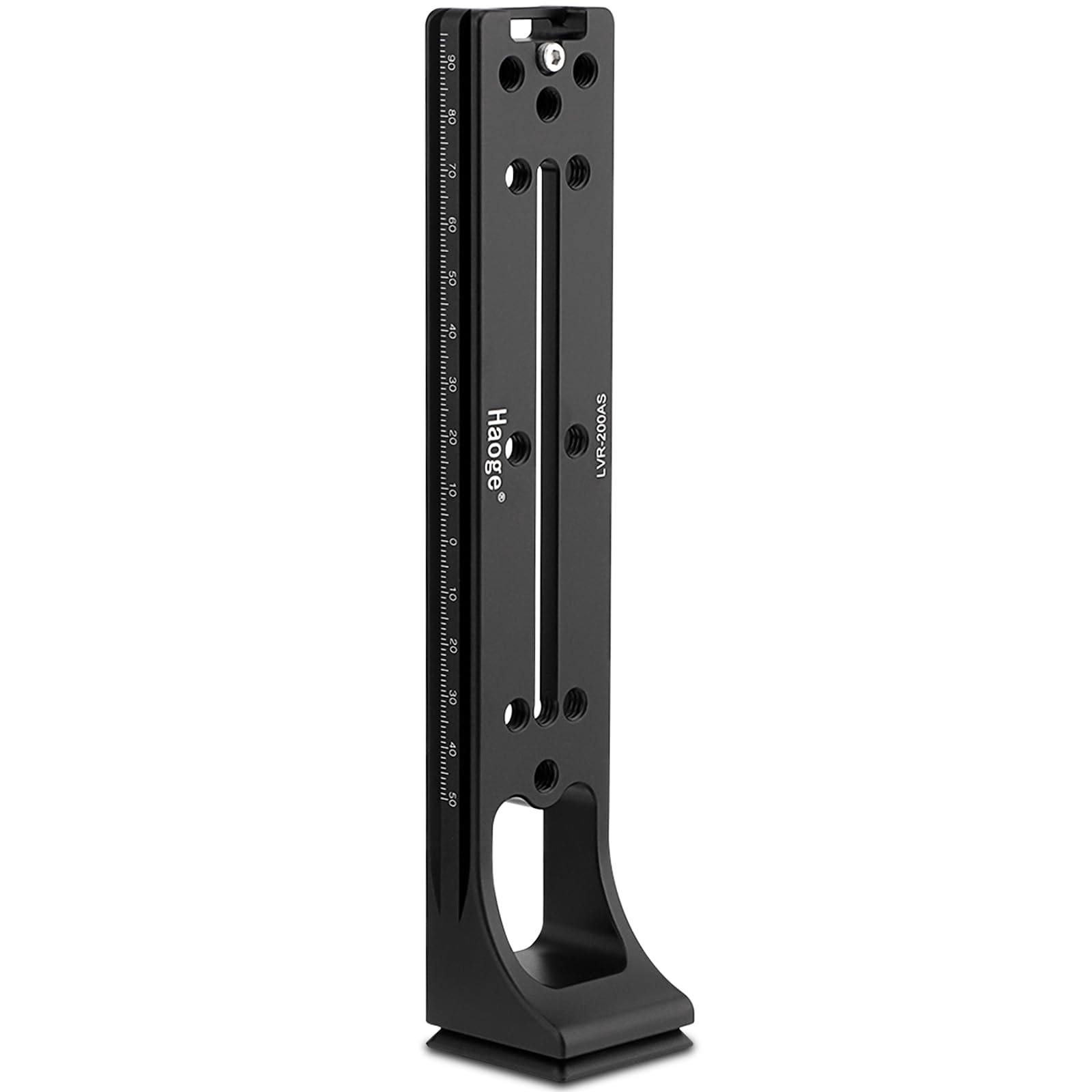 

Haoge LVR-200AS 200mm Dual Dovetail Node Slide Vertical Rail with 90 Degree Quick Release Dovetail, Compatible with Arca-Swiss and SUNWAYFOTO