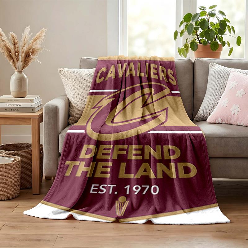 Cleveland Cavaliers blanket Flannel Blanket Soft Cozy Plush Throw for Sofa Bed Lightweight Home Decoration