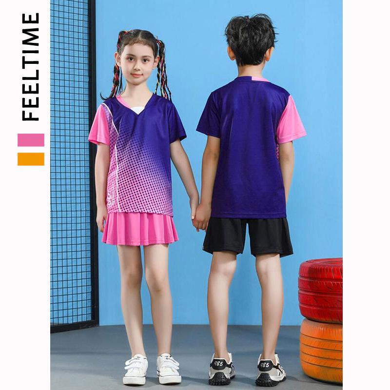 Quick-Dry Badminton & Table Tennis Uniforms for Men, Women & Kids