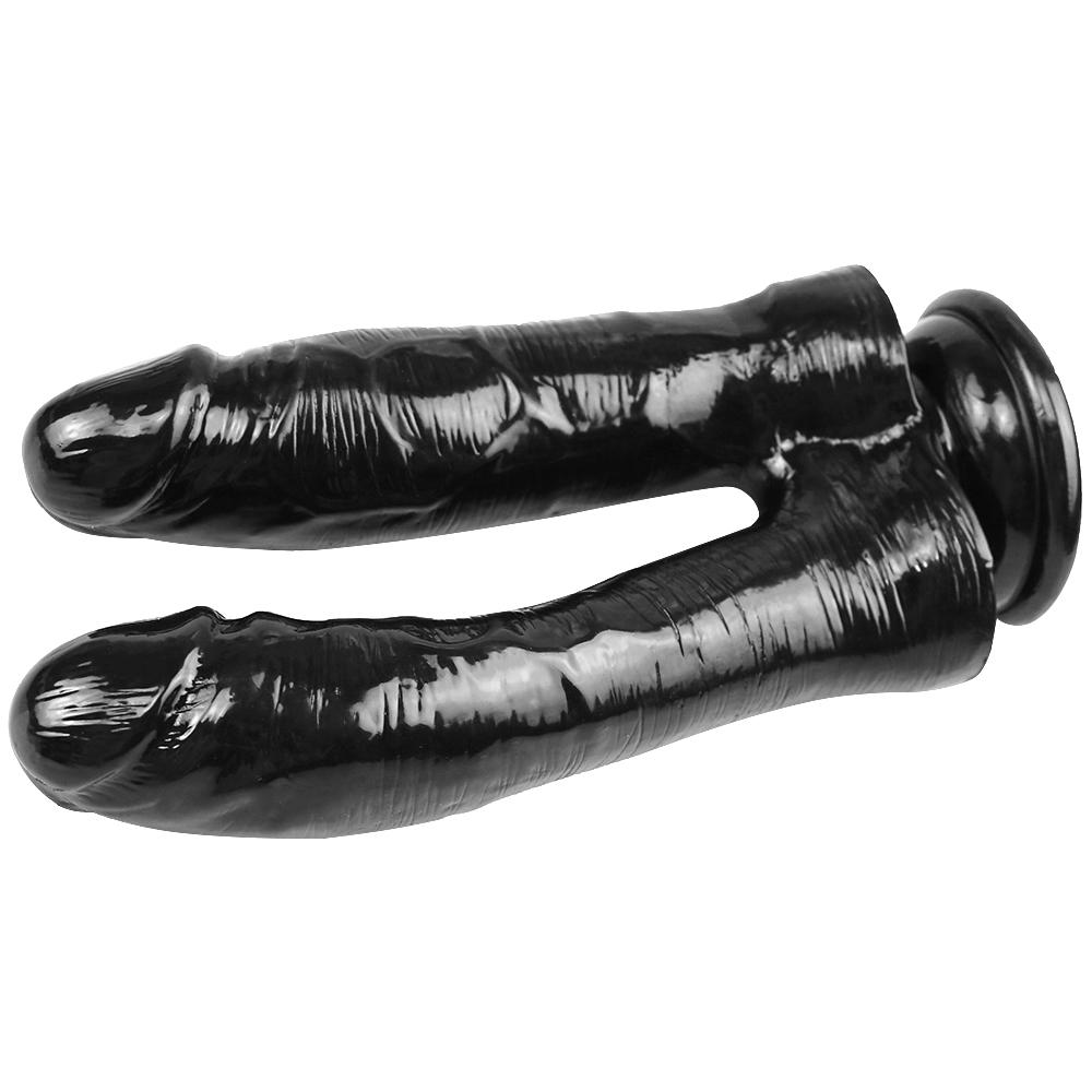 Adult Sex Dildo Toy Double Ended Realistic Dildo Penis Cock Anal Plug Massager G-spot