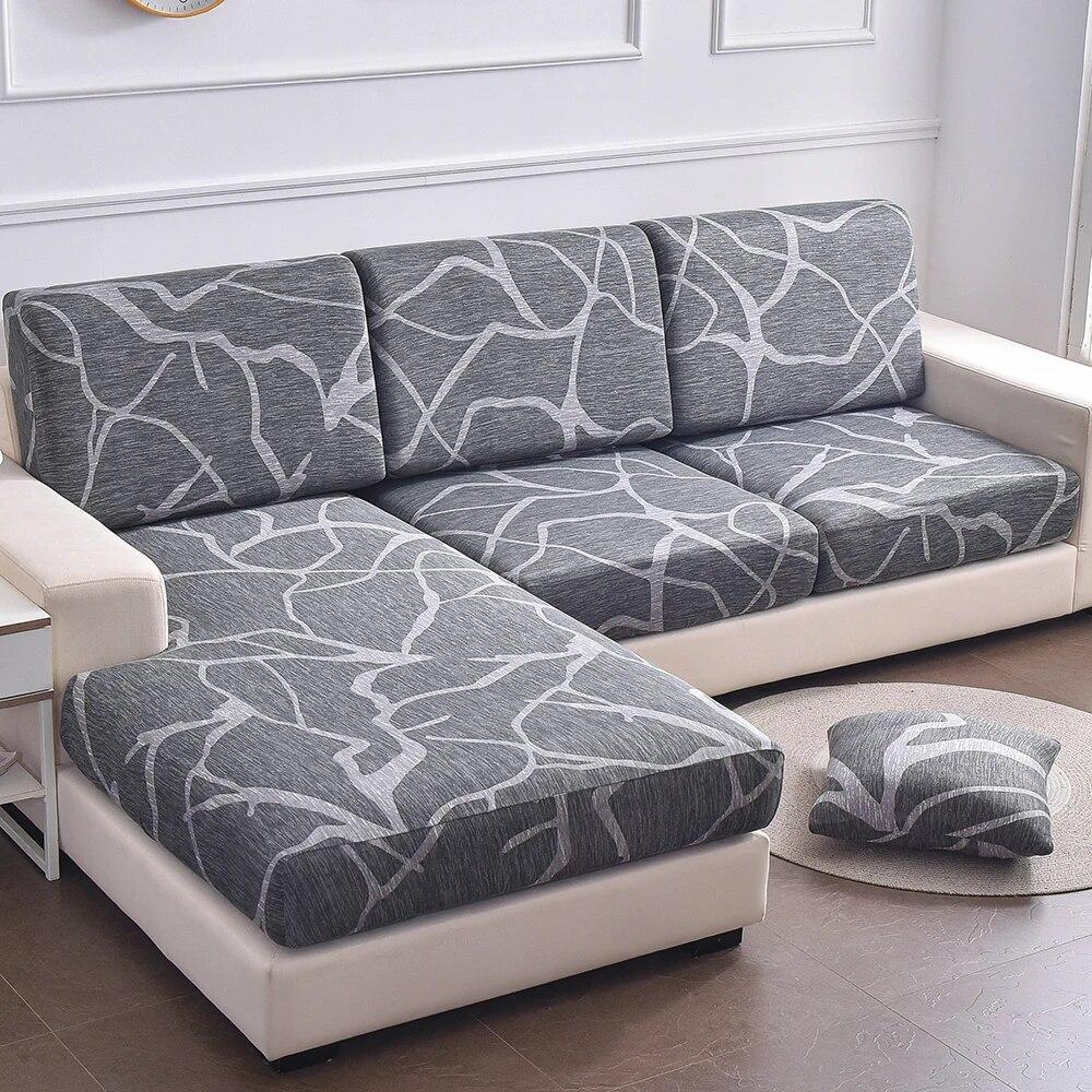 Printed Sofa Slipcover Soft Non-slip Stretch Sofa Cover for Living Room Bedroom Office Home Decor Pets Kids Furniture Protector