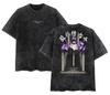 T-shirt Stampata Anime BLEACH Aizen Sousuke Uomo Donna Cotone Lavato Magliette Manga Vintage T-shirt Harajuku Maschio Manica Corta T-shirt