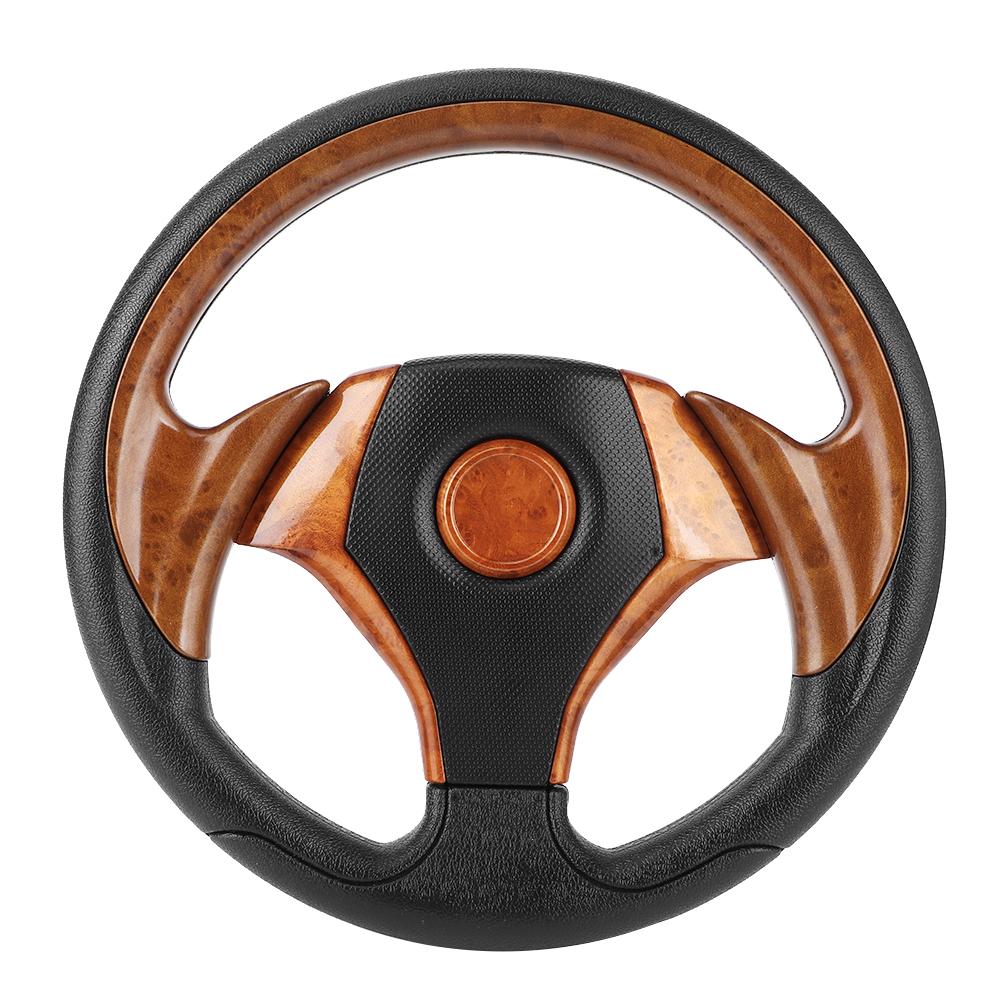 

320mm Universal Steering Wheel 6 Bolt Type Imitative Racing Car Automobile ModifiedBrown коричневий