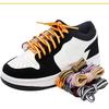 1Pair Tennis Rope Shoelace Double Color 6mm Wide Sneakers Casual Shoe Laces Flat Shoelaces Shoes Accessories 100/120/140/160CM