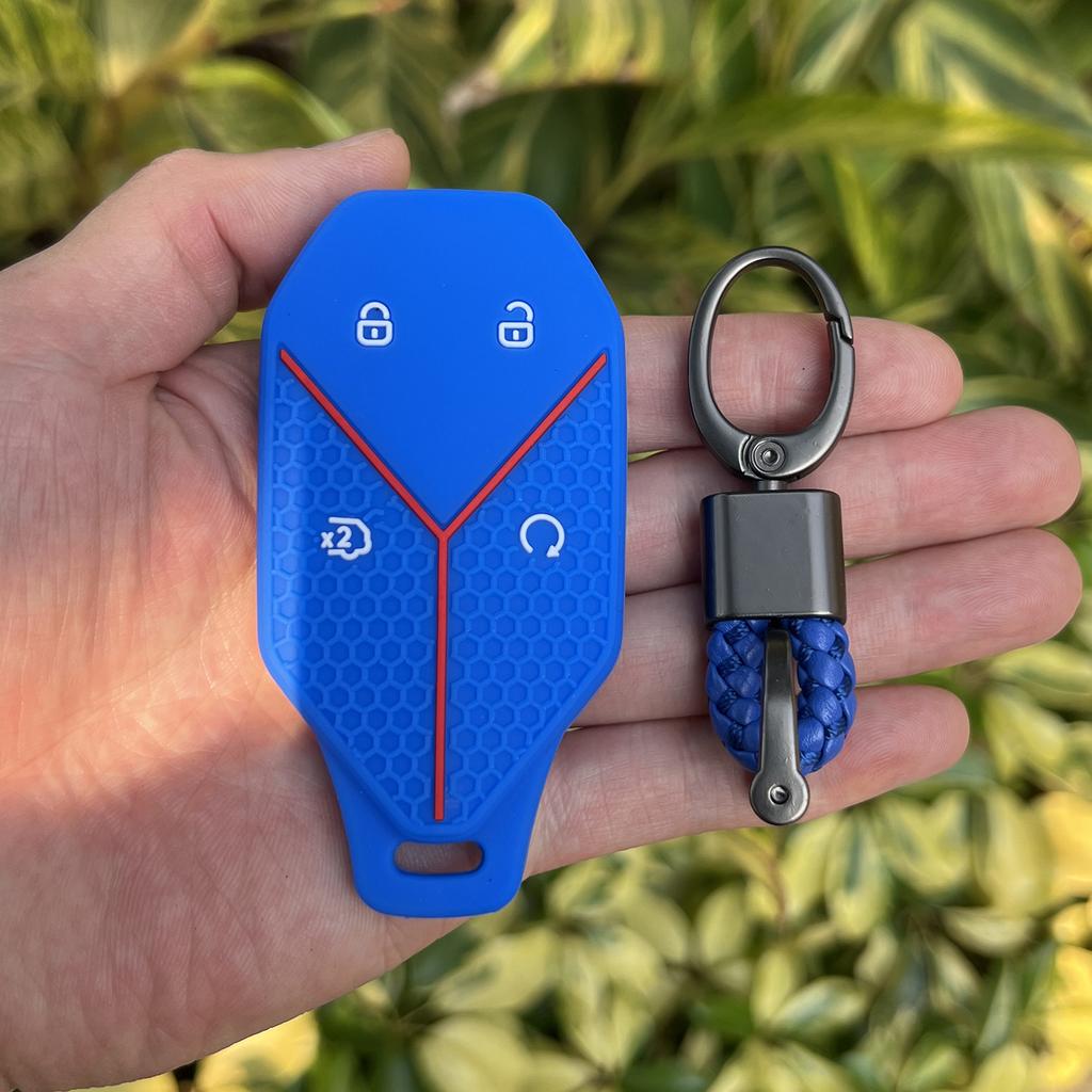 Silicone Car Key Case Shell for BYD Leopard 5 Ultra 2025 Formula Leopard 5 8 Titanium 7 Rubber Remote Cover Keychain Accessories