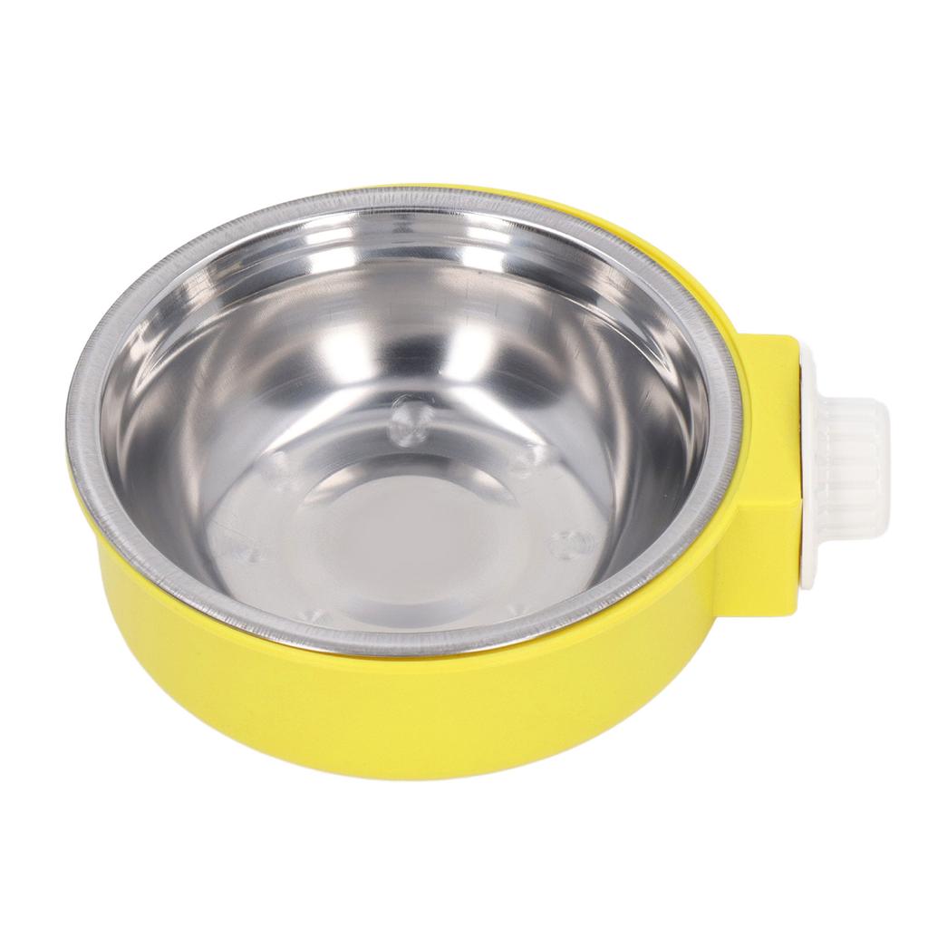 Hanging Pet Food Bowl Stainless Steel Thickening Fixed Pet Cage Single Bowl for Cats Dogs