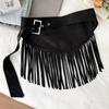 Vintage Western Leren Franje Tailleband Voor Dames Lente Zomer Straatmode