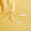 American Style Furball Tasseles Yellow Bedding Set Queen Home Hairball Tassel Bed Cover Sets Soft King Size Duvet Cover No Sheet