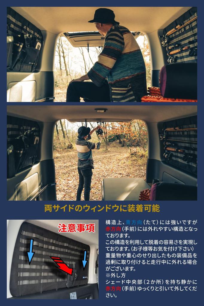 Migratrail Passenger Side Mould System Shade for Toyota Hiace Van and Wagon GL MIGRATRAIL X CCcoupler Collaboration No Modification Made In Japan with