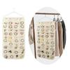 Double sided Jewelry Organizer Storage Bag Closet Rings Earring Necklace Bracelet Organizer Hanging Jewelry Holder