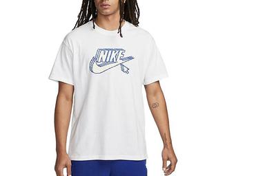 T Shirts Men's White Crew Neck Moderate Straight Fit FD1297-100