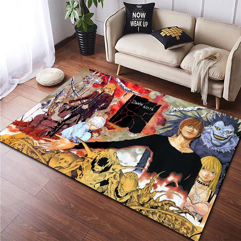 Death Note Gebied Tapijt Grote Tapijt Tapijt Voor Woonkamer Kid Slaapkamer Decoratie Kinderen Spelen Floor Mat Comic Anti-Slip