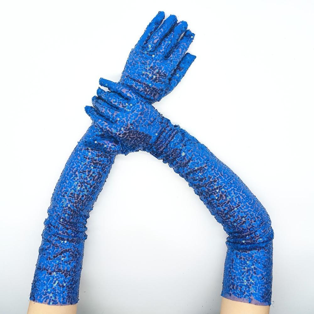 Glittering Mittens Sequined Arm Cover New Elbow Gloves  Gift