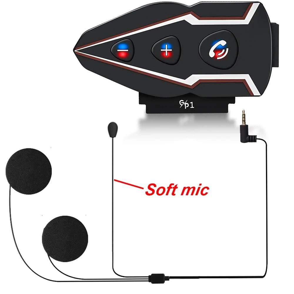 

Гарнитура Bluetooth GP1 для мотоциклетного шлема IP65 Водонепроницаемые беспроводные наушники ANC BT5.0 с поддержкой громкой связи и музыки