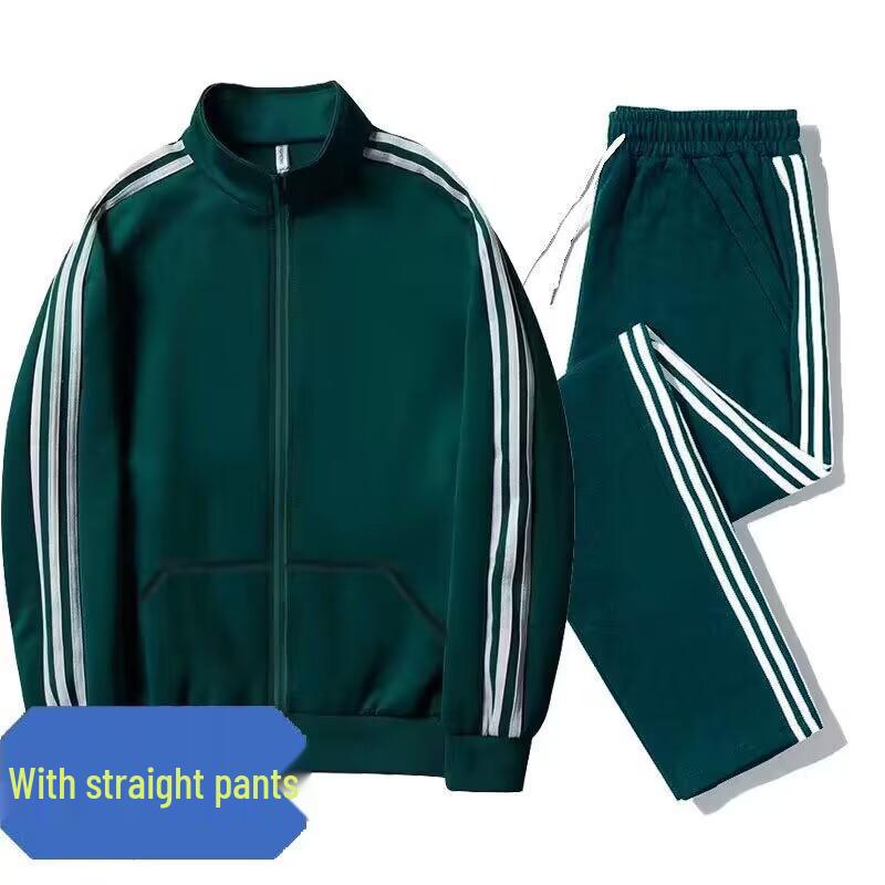 Chaolun Men's Stand-Up Collar Casual Sports Suit - Spring and Autumn, School Uniform, Jiamusi Square Dance Team.