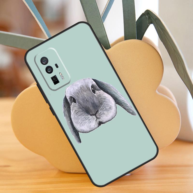 Cute Bunny Rabbit Case For POCO F6 Pro X6 X5 X3 F3 F5 M6 M5s Xiaomi 13T Pro 11T 12T 12 13 Lite 14 Ultra Cover