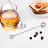 Stainless Steel Honey Spoon Honey Sticks Tea Spoon Metal Mixing Spoon Egg Beater Kitchen Serving Spoon For Honey Jar