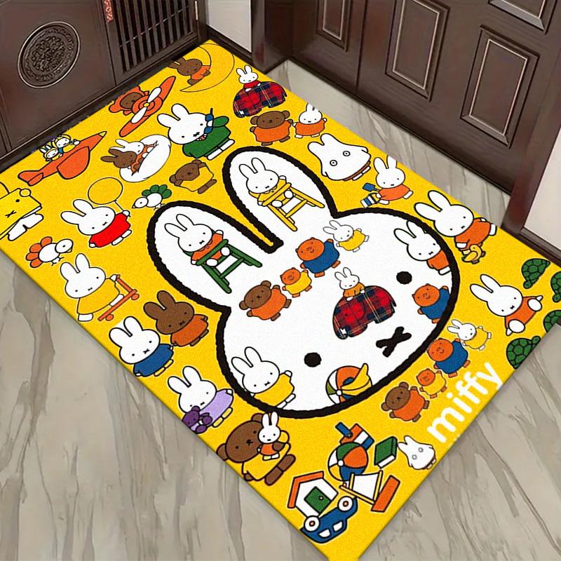 Miffy Carpet Rug for Living Room Bedroom Home Sofa Decoration,Kids Play Non-slip Floor Mat