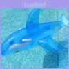 Inflatable Large Whale Water Park Float Adult Ride-on Water Toy Blue Pvc Material 150*84*68cm