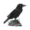 Gobricks MOC-217187 Raven Building Blocks Creative Animal Series Crow Bricks Models Assembly Toy Bird Giftts